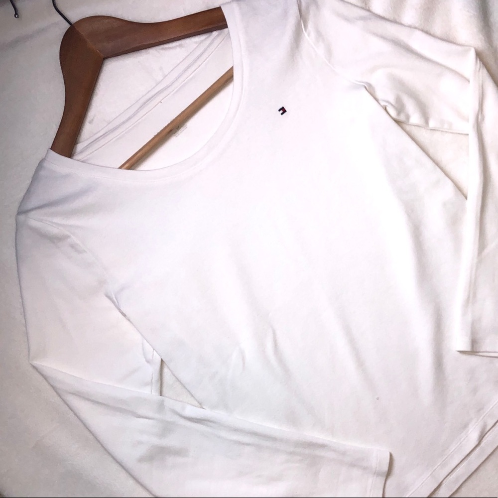 Tommy Hilfiger White Long Sleeve Shirt